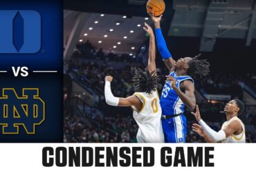 Duke vs. Notre Dame Condensed Game | 2023-24 ACC Men’s Basketball