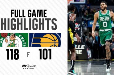 FULL GAME HIGHLIGHTS: Celtics take down Pacers with an exclamation point, 118-101