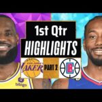 Los Angeles Lakers vs LA Clippers 1st QTR - PART 2 Highlights | Jan 7 | 2024 NBA Regular Season