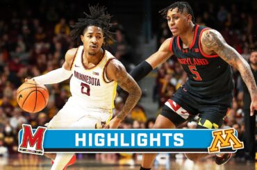 Maryland at Minnesota | Highlights | Big Ten Men's Basketball | Jan. 7, 2024