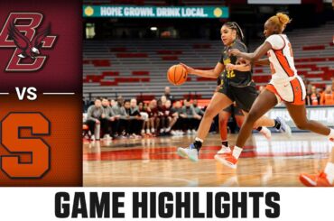 Boston College vs. Syracuse Game Highlights | 2023-24 ACC Women’s Basketball