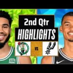 Boston Celtics VS San Antonio Spurs Full Highlights 2nd QTR | Dec 31 | 2023 NBA Regular Season