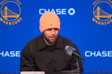 Steph Curry talks TOUGH LOSS vs Raptors, Postgame Interview 🎤