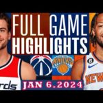 New York Knicks vs Washington Wizards FULL GAME  JAN 6, 2024 Highlights | NBA Season