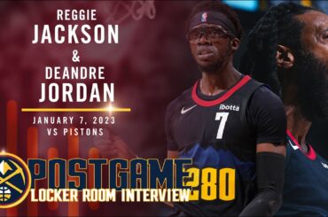 Reggie Jackson & DeAndre Jordan Post Game Locker Room Interview vs. Pistons 🎙