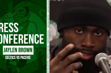 Jaylen Brown Demands INVESTIGATION After Overturned Foul in Celtics vs Pacers | Postgame Interview