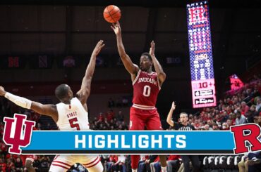 Indiana at Rutgers | Highlights | Big Ten Men's Basketball | Jan. 9, 2024