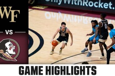 Wake Forest vs. Florida State Game Highlights | 2023-24 ACC Men’s Basketball