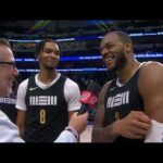 Xavier Tillman Sr. and Ziaire Williams Walk Off Interview | Grizzlies vs. Mavericks