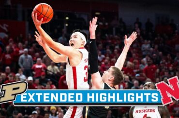 Purdue at Nebraska | Extended Highlights | Big Ten Men's Basketball | Jan. 9, 2024