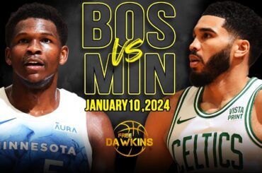 Boston Celtics vs Minnesota Timberwolves Full Game Highlights | January 10, 2024 | FreeDawkins