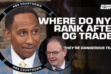 Stephen A. can't hide his smile during Woj's optimistic outlook for New York Knicks | NBA Today