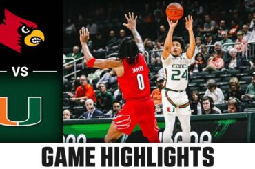 Louisville vs. Miami Game Highlights | 2023-24 ACC Men’s Basketball