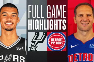 SPURS at PISTONS | FULL GAME HIGHLIGHTS | January 10, 2024