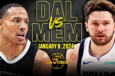 Dallas Mavericks vs Memphis Grizzlies Full Game Highlights | January 9, 2024 | FreeDawkins