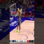 Jeremy Sochan dunk with assist from Victor Wembanyama vs. the Detroit Pistons