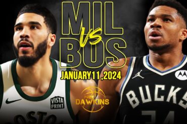 Milwaukee Bucks vs Boston Celtics Full Game Highlights | January 11, 2024 | FreeDawkins