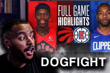 YOUNG DOGS SCRAPPING!! Los Angeles Clippers vs Toronto Raptors Full Game Highlights REACTION