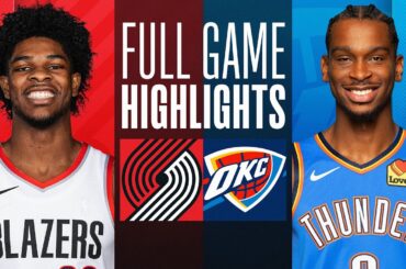 TRAIL BLAZERS at THUNDER | FULL GAME HIGHLIGHTS | January 11, 2024