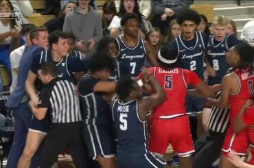 Multiple players ejected after heated scuffle between Radford and Longwood | ESPN College Basketball