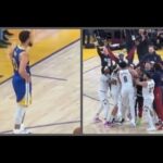 Steph Curry reacts to Nikola Jokić buzzer beater game winner!!