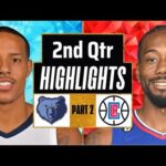 LA Clippers vs Memphis Grizzlies 2nd QTR - PART 2 Highlights | Jan 12 | 2024 NBA Regular Season