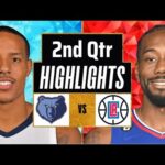 LA Clippers vs Memphis Grizzlies Full Highlights 2nd QTR | Jan 12 | 2024 NBA Regular Season