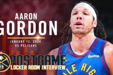 Aaron Gordon Post Game Locker Room Interview vs. Pelicans 🎙