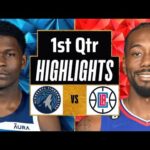 LA Clippers vs Minnesota Timberwolves Full Highlights 1st QTR | Jan 14 | 2024 NBA Regular Season