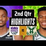 Milwaukee Bucks vs Sacramento Kings Full Highlights 2nd QTR | Jan 14 | 2024 NBA Regular Season