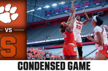 Clemson vs. Syracuse Condensed Game | 2023-24 ACC Women’s Basketball