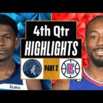 LA Clippers vs Minnesota Timberwolves 4th QTR - PART 2 Highlights | Jan 14 | 2024 NBA Regular Season