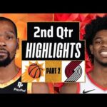 Phoenix Suns vs Portland Trail Blazers 2nd QTR - PART 2 Highlights | Jan 14| 2024 NBA Regular Season