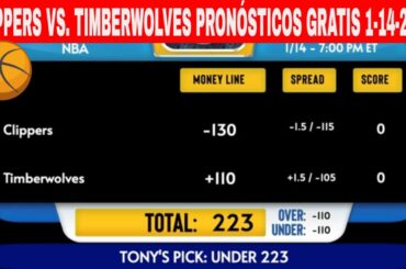 LA Clippers vs Minnesota Timberwolves 1/14/2024 Pronósticos GRATIS de la NBA, Consejos de Apuestas