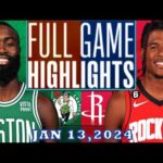 Boston Celtics vs Houston Rockets GAME 1+2 Highlights JAN 13,2024