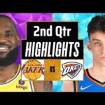 Los Angeles Lakers vs Oklahoma City Thunder Full Highlights 2nd QTR| Jan 15| 2024 NBA Regular Season