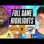 Los Angeles Lakers vs Oklahoma City Thunder FULL GAME Highlights | Jan 15 | 2024 NBA Season