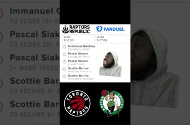 FanDuel SGP Picks Toronto Raptors vs Boston Celtics - January 15