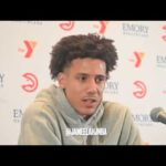 Atlanta Hawks' Jalen Johnson After Win Over Spurs