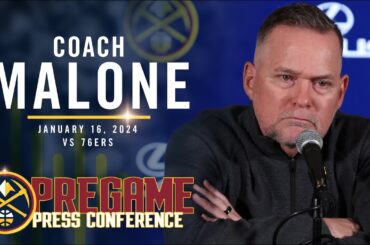 Coach Malone Pre Game Press Conference vs. 76ers 🎙