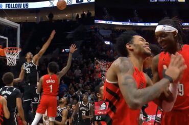 Anfernee Simons hits crazy game winner vs Nets with 0.2secs left 🔥