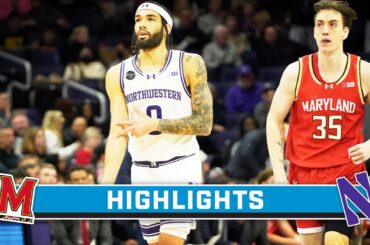 Maryland at Northwestern | Highlights | Big Ten Men's Basketball | Jan. 17, 2024