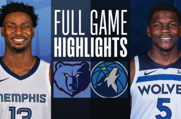 GRIZZLIES at TIMBERWOLVES | FULL GAME HIGHLIGHTS | January 18, 2024