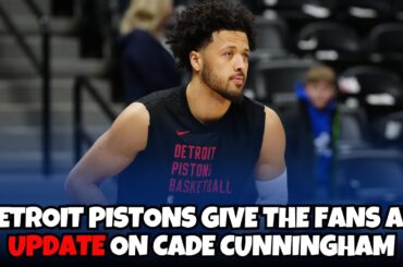 Detroit Pistons give an Injury update on Cade Cunningham
