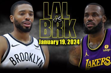 Los Angeles Lakers vs Brooklyn Nets Full Game Highlights - January 19, 2023 | 2023-24 NBA Season