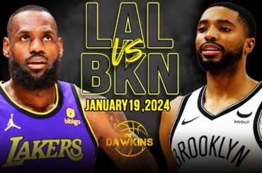 Los Angeles Lakers vs Brooklyn Nets Full Game Highlights | January 19, 2024 | FreeDawkins