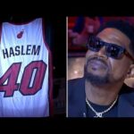 Udonis Haslem Shouts Out Dwyane Wade at Heat Jersey Retirement: 'You showed me how to dream'