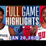 Chicago Bulls vs Memphis Grizzlies FULLGAME Qtr JAN 20, 2024 Highlights | NBA Season