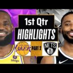 Los Angeles Lakers vs Brooklyn Nets 1st QTR - PART 2 Highlights | Jan 19| 2024 NBA Regular Season