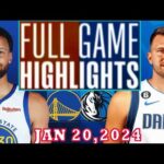 Golden State Warriors - Dallas Mavericks FULLGAME Qtr JAN 20, 2024 Highlights | NBA Season